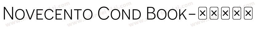 Novecento Cond Book字体转换